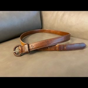 Vintage Polo Ralph Lauren Brown Leather Belt